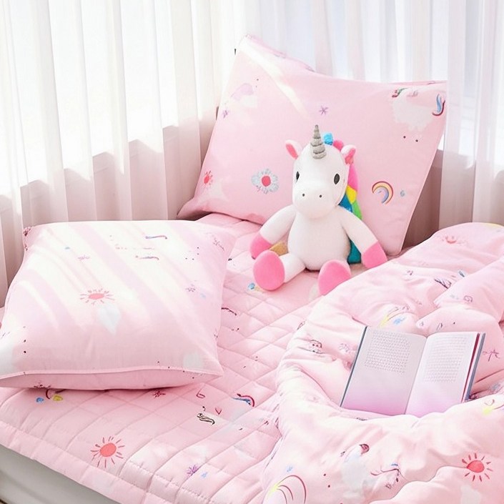 알러지케어 먼지없는 어린이 이불 세트 키즈 차렵 캐릭터 이불+패드+베개커버 침구 풀세트