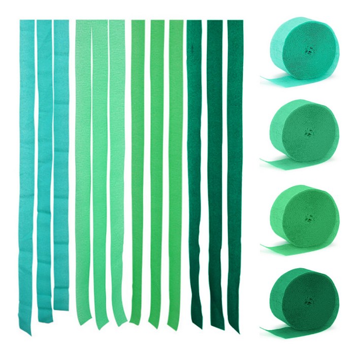 파티 롤 스트리머 4종세트 포토존 파티용품 촬용 배경 25M