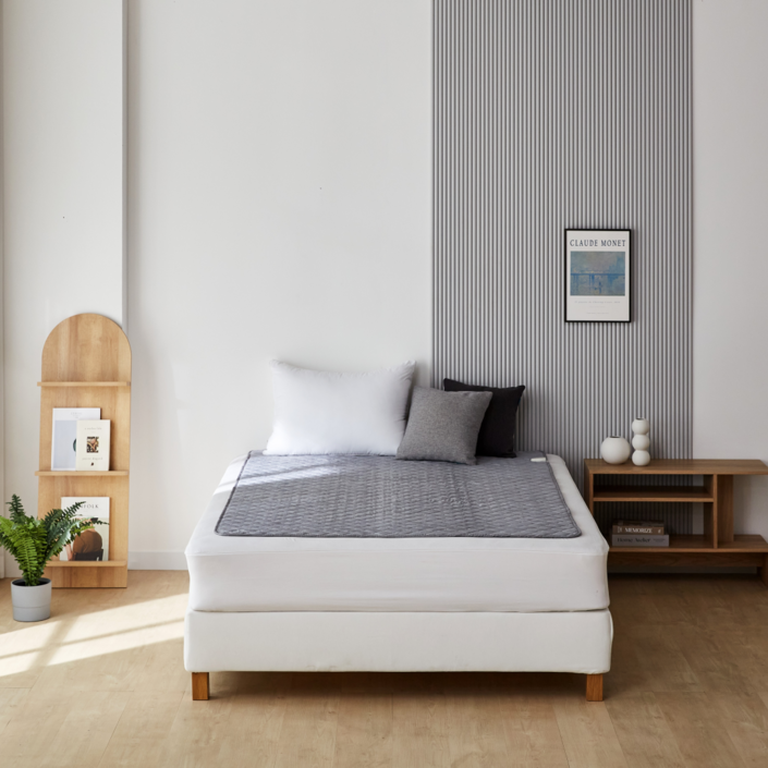 국내생산2025년 9월 최신형 당일출고 한일의료기 프리미엄 탄소열선 전기요 그레이 패턴 더블 HL204D 135180cm 싱글100180cm