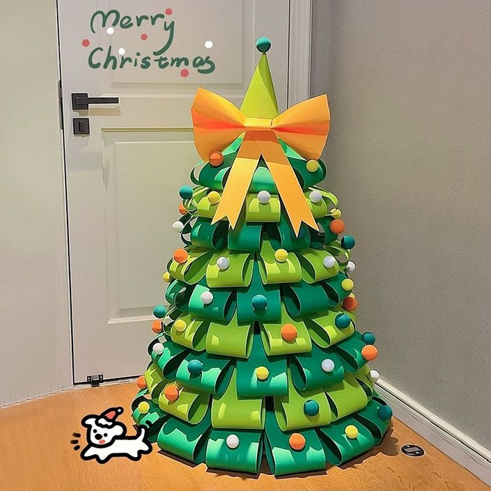 DIY 골판지 크리스마스트리 만들기 키트