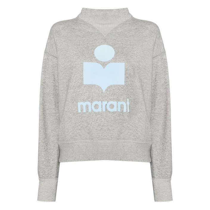 이자벨 마랑 로고 하이 넥 스웨트셔츠