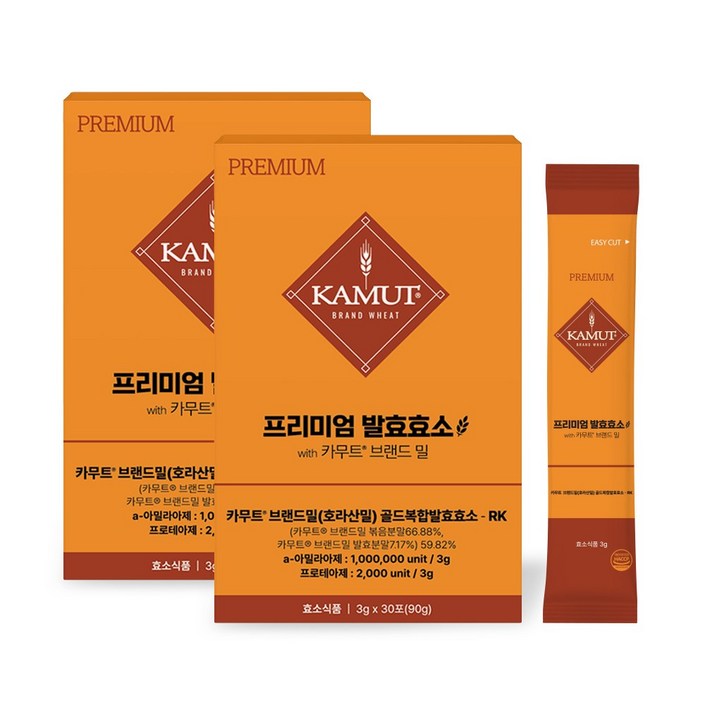 카무트 프리미엄 카무트 효소 캐나다 정품 30p, 2개, 90g
