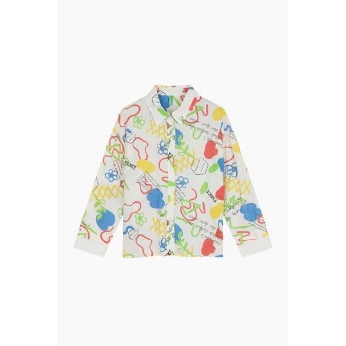 백화점출고 베네통 프린트 블라우스BABLF9511 정장 블라우스 자켓 셔츠 간절기