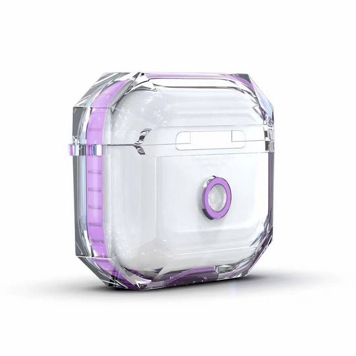 포유 에어팟프로2 2세대용 변색없는 일체형 크리스탈 투명 하드 케이스