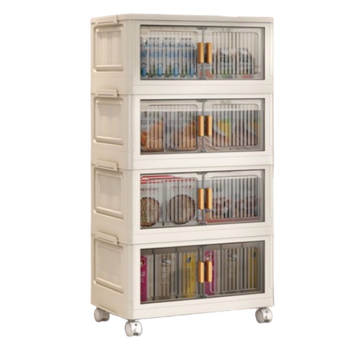 오텔르 리빙 폴딩박스 접이식 수납장, 아이보리, 4개