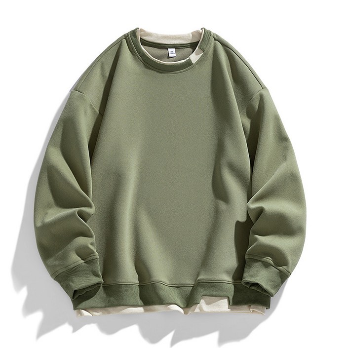 스타일닥터 남녀공용 오버핏 라운드 맨투맨 빅사이즈 데일리 티 커플 라운드 롱 티셔츠