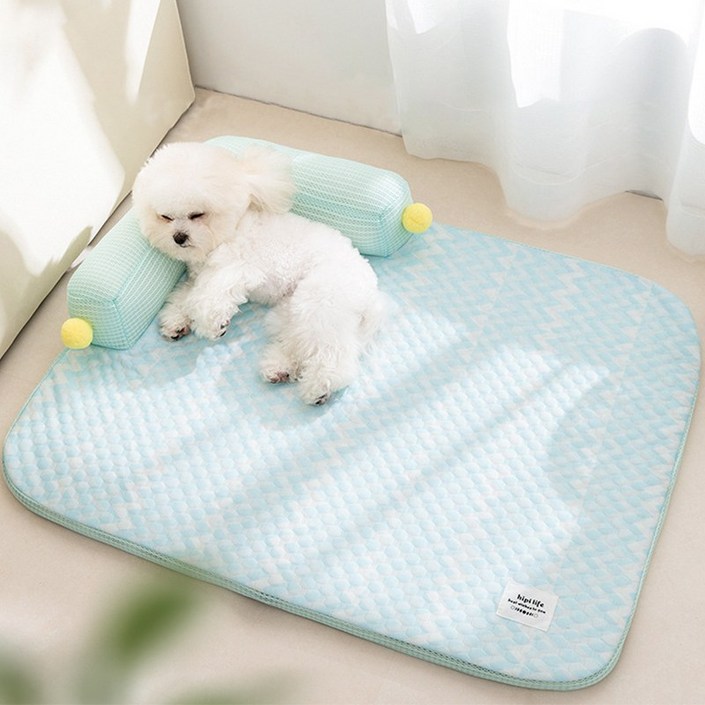 LINSHU 여름  쿨링 강아지 쿨매트 통기성 논슬립