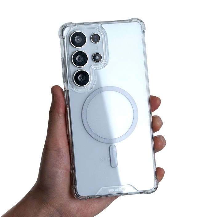 불사조 갤럭시S23 울트라 마그네틱 맥세이프 투명 방탄 범퍼 케이스