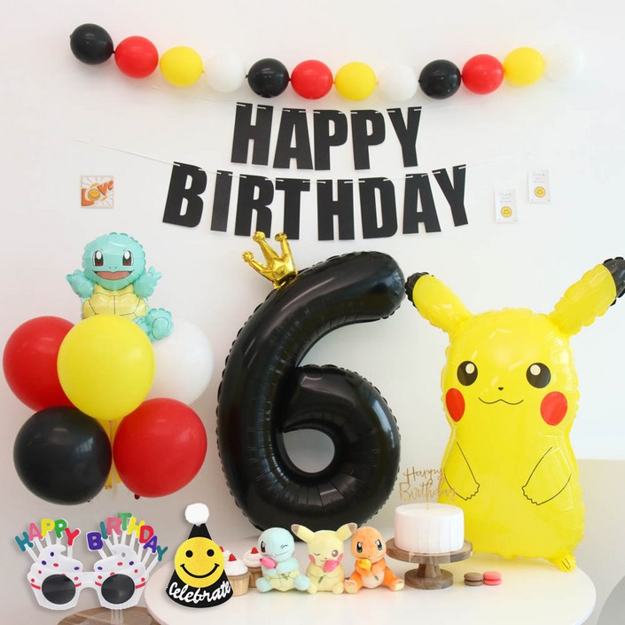 포켓몬 피카츄 풍선 생일파티세트 포켓몬 피카츄 풍선 생일파티세트
