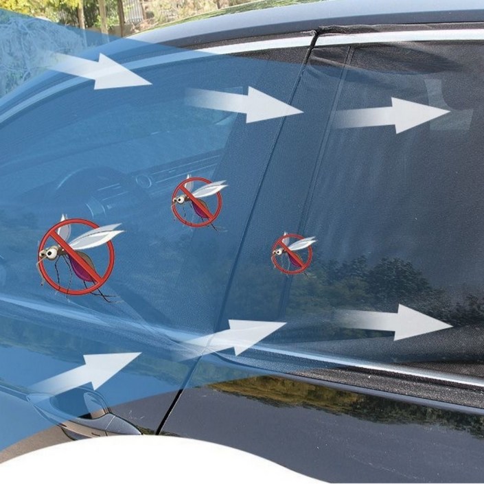 집공감 창문 모기장 앞2p뒤2p 풀세트 차박 모기장