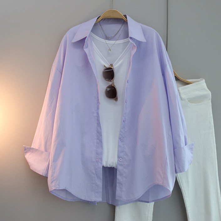 달콩 클립오버핏카라셔츠 롱셔츠 카라셔츠 남방