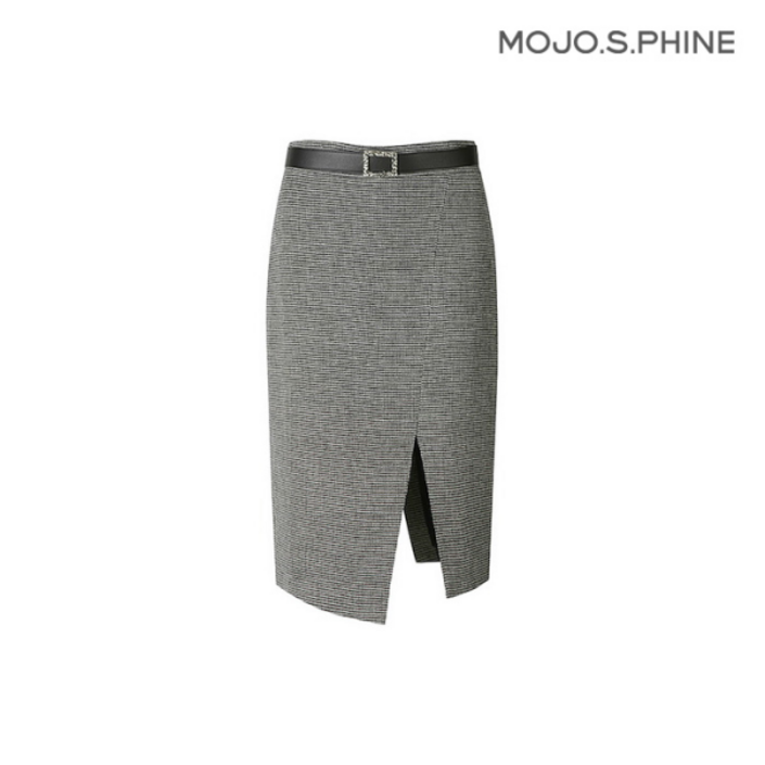모조에스핀 언발 기장 벨티드 스커트 CHJ232MSD125DH1412339