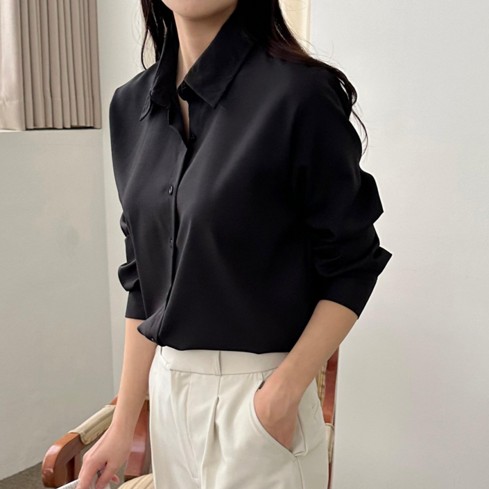 플루터 여성 블라우스 구김없는 여자 셔츠 링클프리 14가지 컬러