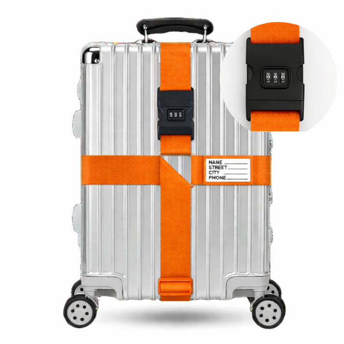 라운드샵 이중잠금 터짐방지 여행 캐리어 벨트