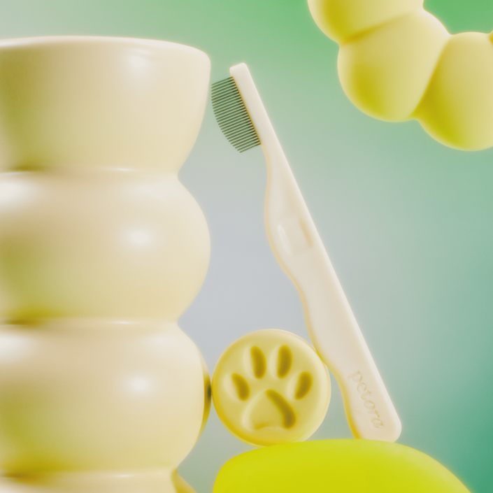 페토라 브러시 온 미 눈꼽 빗, 버터콤, 둥근 라운드, 베이지, 1개, 1개, 버터