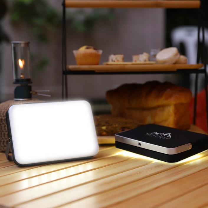 빈크루즈 휴대용 LED 캠핑랜턴 20000mAh 스냅후크 케이블 카라비너 파우치, 블랙