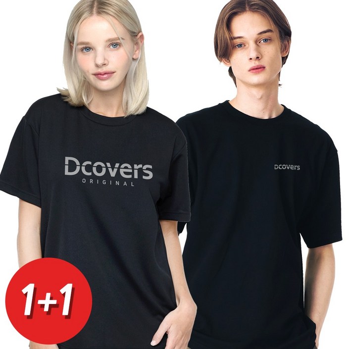 11 디커버스 2장 DCOVERS 기능성 티셔츠 남자 여성 반팔티