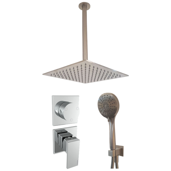 트리미 매립 해바라기수전 Q30 4BC2NF SET B 브러쉬니켈 레인샤워기, 1개