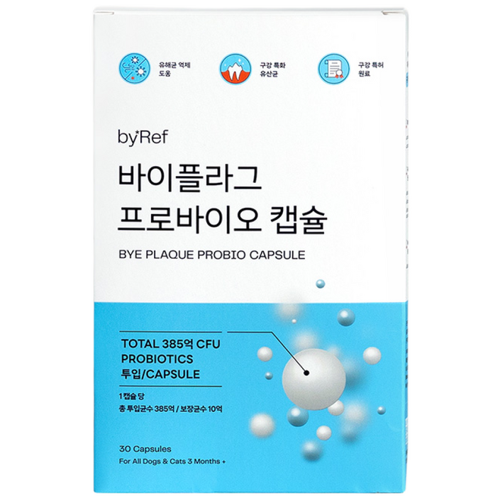 바이레프 바이플라그 프로바이오 캡슐 유산균 구내염 1개월, 1개, 장건강유산균, 30정