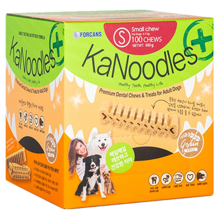 포켄스 애견 간식 카누들 필로팩 S 100개입, 1개