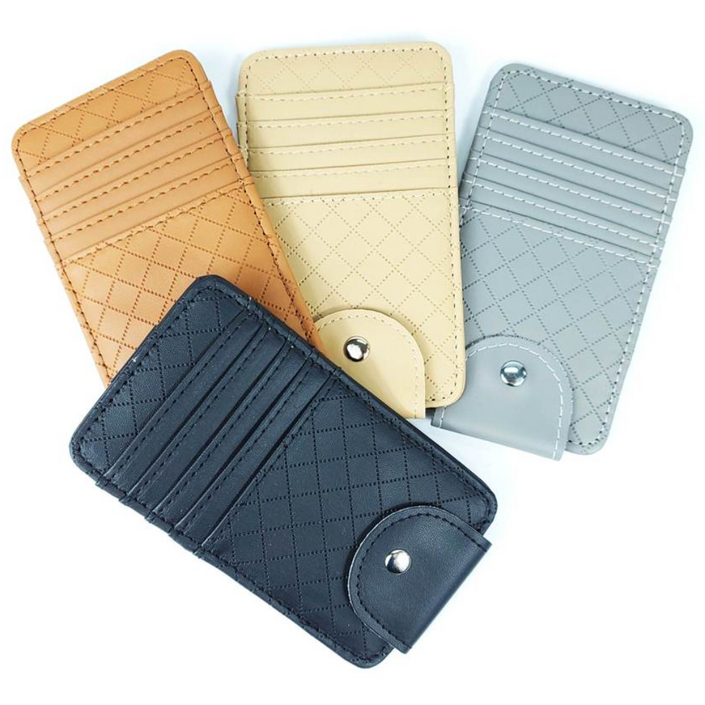 자동차 차량용 썬바이저 카드포켓 카드 수납 홀더 지갑