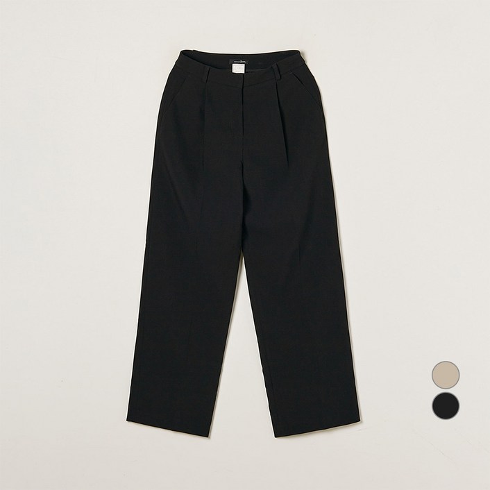 로엠 여성용 턱 세미와이드 슬랙스