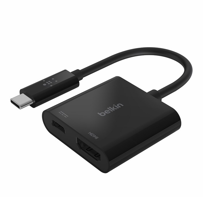 벨킨 USBC to HDMI  C타입 60W PD 충전 어댑터 4K 영상출력 썬더볼트3 호환 젠더 AVC002