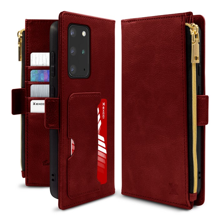 엑씨 앨리스 지퍼형 카드수납 지갑 가죽 다이어리 휴대폰 케이스