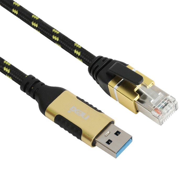 넥시 USB3.0 AM to RJ45M 기가비트 이더넷 케이블 NX1388 NXUARJ45020M, 1개 넥시 USB3.0 AM to RJ45M 기가비트 이더넷 케이블 NX1388 NXUARJ45020M, 1개