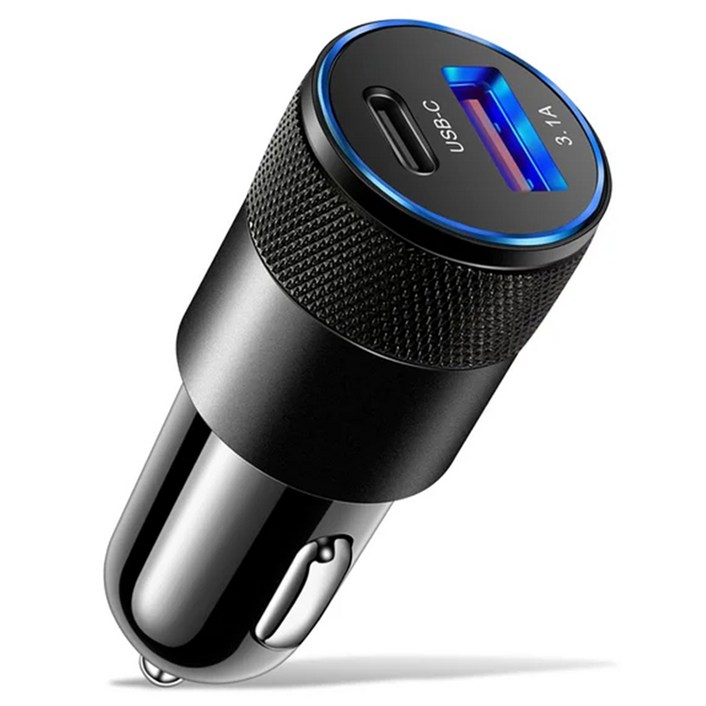 구스페리 38w 2포트 차량용 시거잭 고속 충전기 c타입 + usb타입