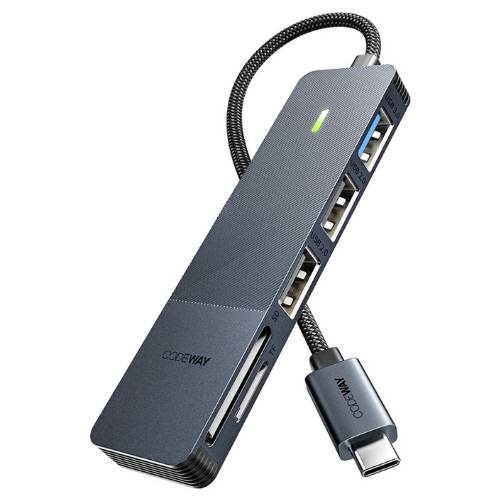 코드웨이 5포트 USB A타입 C타입 멀티허브 LA7105C