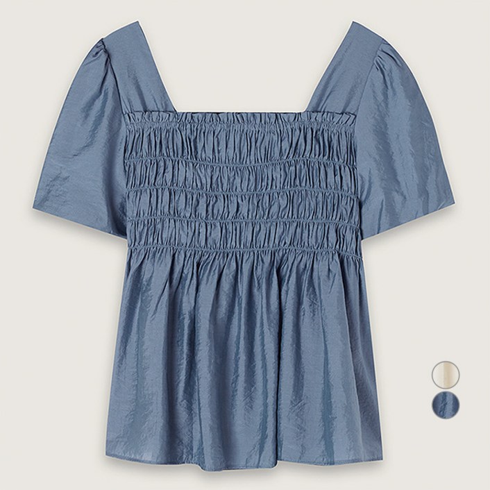 로엠 여성용 스모킹 블라우스