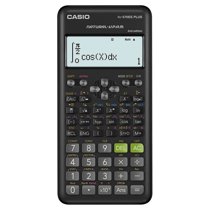 카시오 공학용 계산기 FX-570ES PLUS 2nd, FX-570ES PLUS 2nd Edition, 1개
