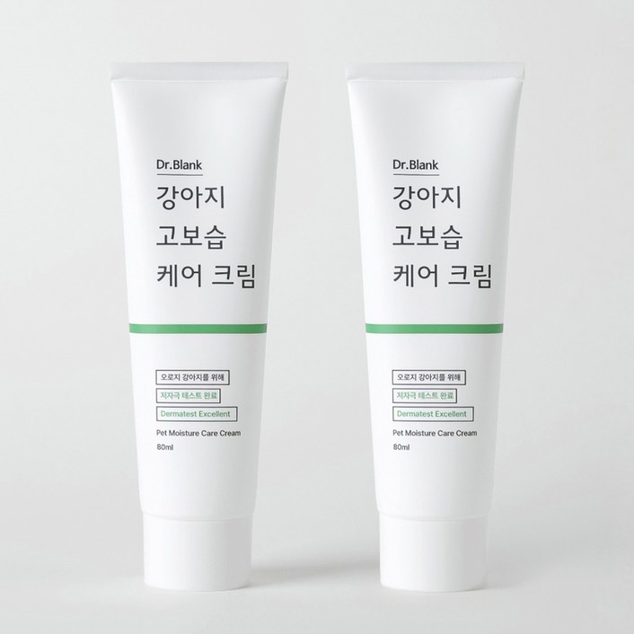 닥터블랭크 강아지 고보습 케어 크림 연고, 80ml, 2개