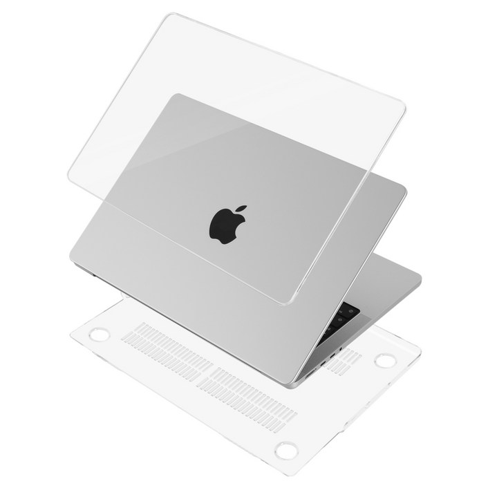 오펜트 맥북 2022 에어 M2 13 A2681 투명 하드케이스 키스킨 먼지방지마개, 단일상품, 투명