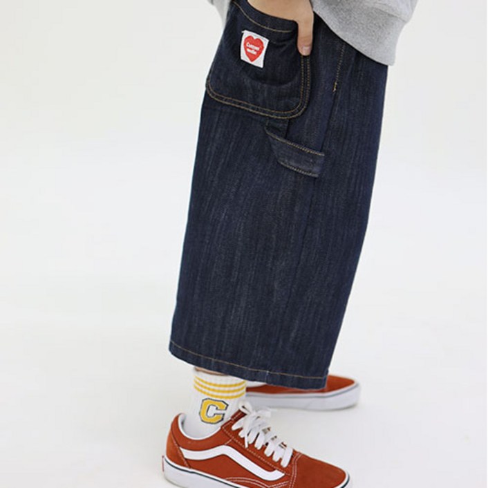 소년마켓 아동용 버뮤다 8부 면 반바지