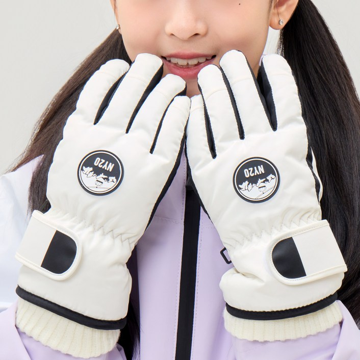 NY20 패밀리 주니어 어린이 학생  스마트터치 방수 겨울 방한 스키 보드 캠핑 장갑 NY-B2376