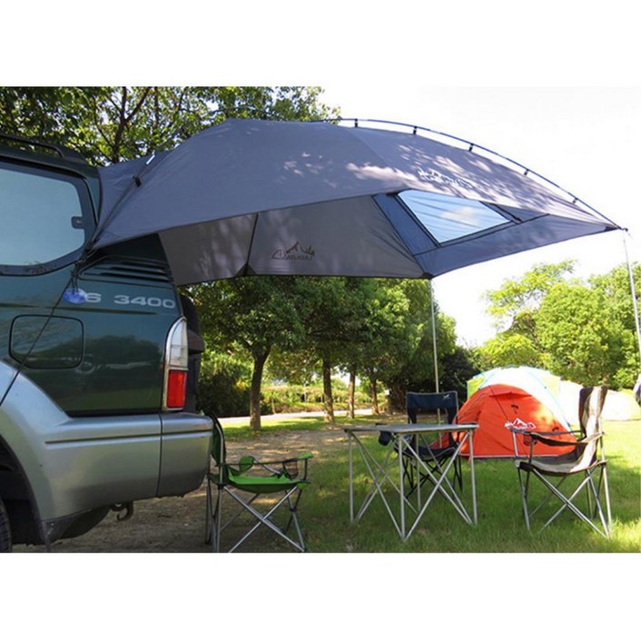 차박 우중캠핑용 트렁크설치 타프 텐트 용품 차타프 차량타프 도킹