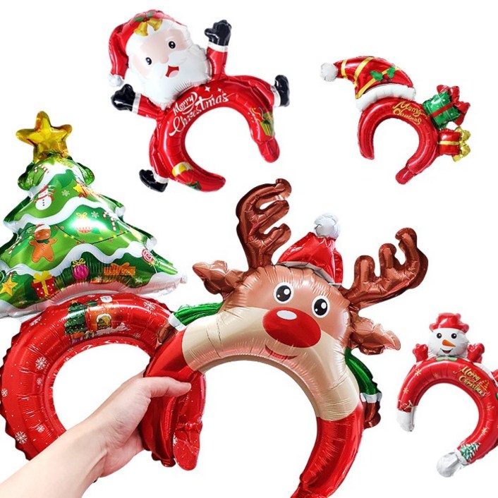 크리스마스 풍선머리띠 5종 20개세트