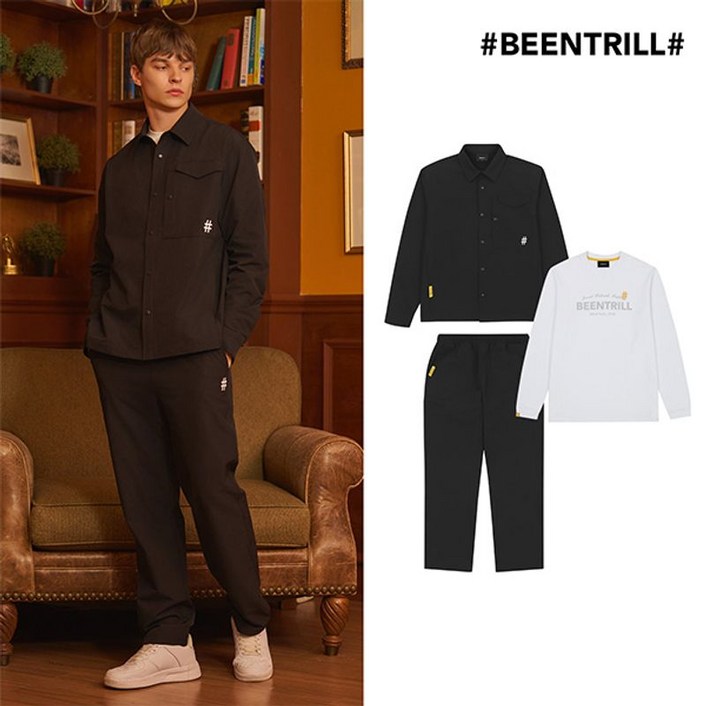 빈트릴 25FW  남성 셔캣 셋업 3종 세트 (셔캣+팬츠+티셔츠)
