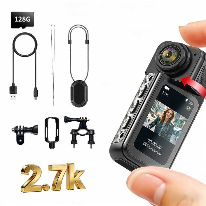 홈해락 2.7K wifi  초소형 맥세이프 액션캠 자전거 오토바이 블랙박스