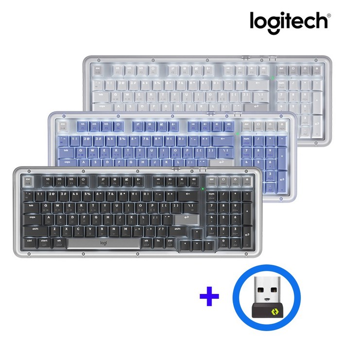 로지텍 코리아 ALTO KEYS K98M 무선 블루투스 기계식 키보드 수신기 포함 한글 자판 25년 9월 신모델