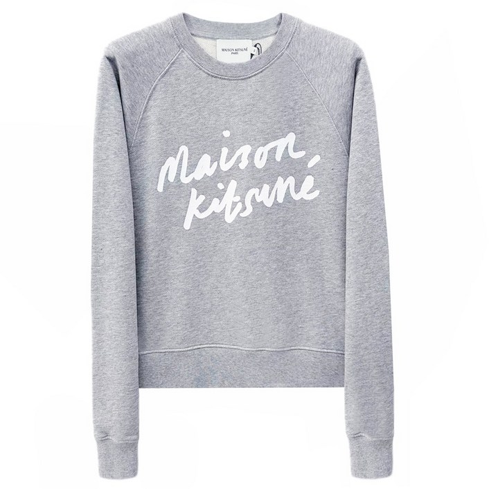 23SS 메종키츠네 핸드라이팅 여성 맨투맨 스웨트셔츠 FW00335 H150
