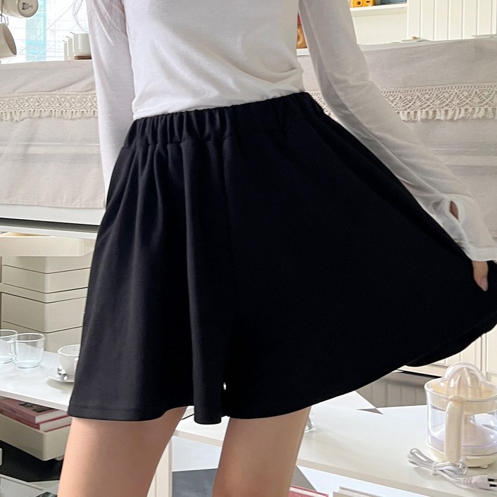 5XL 사이즈보장 올핏 왕밴딩 치마바지 3color빅사이즈