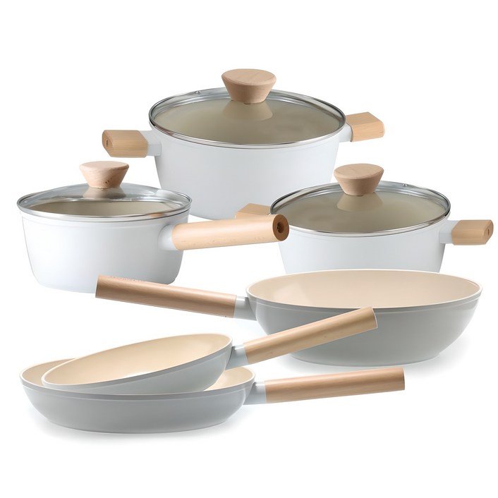 로얄스타 KU 인덕션 겸용 세라믹 코팅 냄비 팬 6종세트 18cm편수20cm양수24cm곰솥24cm후28cm후28cm궁, 기본, 1개