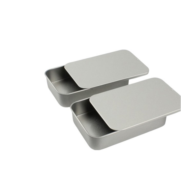 소품 정리 슬라이딩 틴케이스 2P세트  철제케이스 미니틴케이스소품정리통 소품정리케이스 서랍정리케이스 양철 미니 틴케이스 소품 서랍 정리 수납 케이스 2개