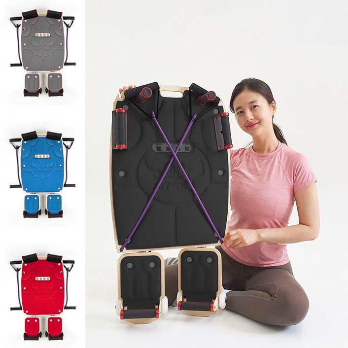 글로벌 5억 펀딩 키트짐  KIT GYM   리포머 홈필라테스 홈트 홈짐 가정용 올인원 운동기구, KIT GYM 블랙, 블랙