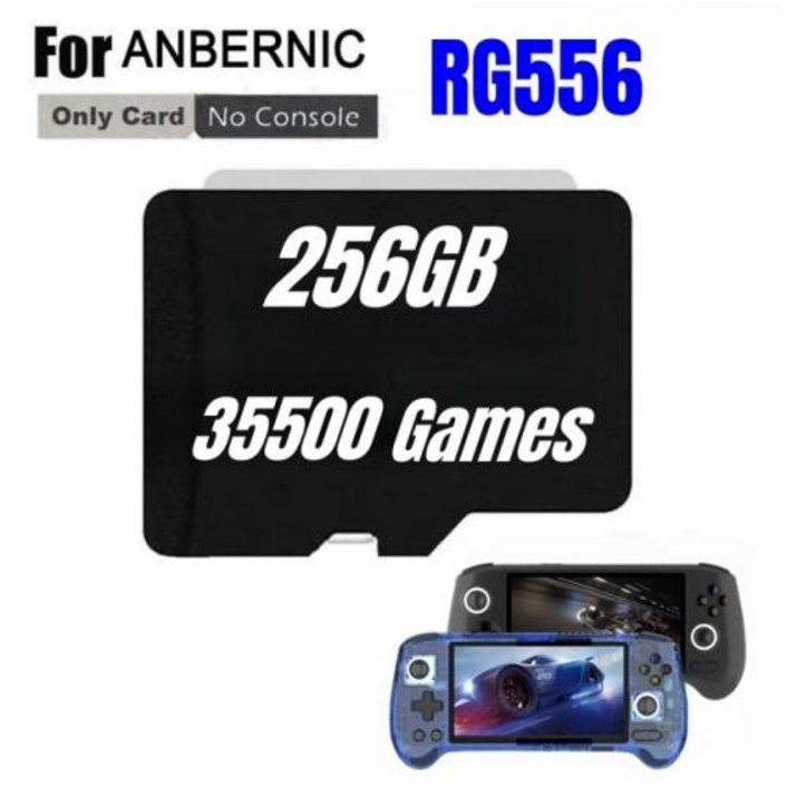 ANBERNIC 휴대용 게임 콘솔 메모리 카드 SD 카드 61000 게임 PS2 512G 256G 128G 마이크로 sd 게임 RG556 TF 카드 PS2