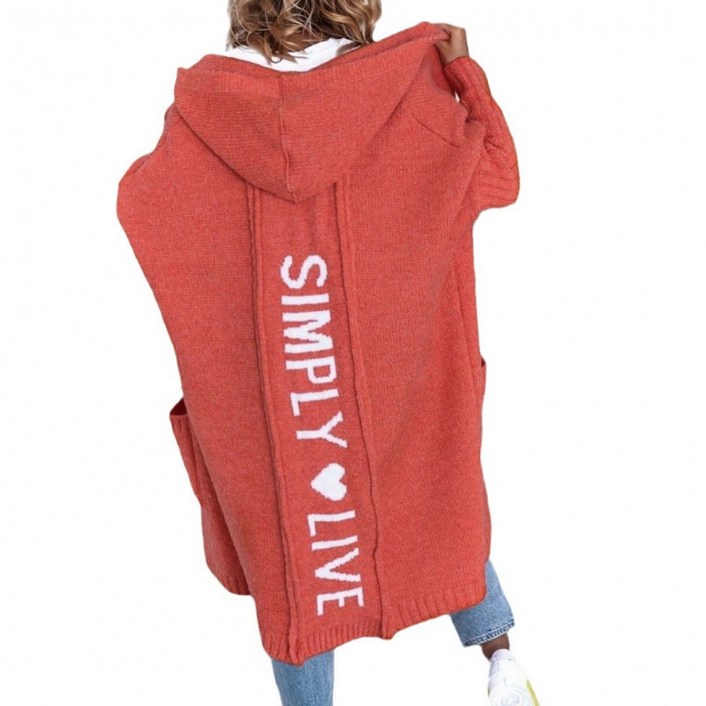 루즈핏 도톰 후드 니트가디건 여성 가을 겨울용 카디건 스타일 따뜻한 착용감 모던한 디자인 매력적인 외출용