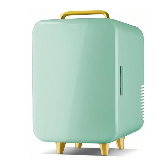캐리어미니냉장고 RichMagic 8L 미니냉장고 차량용/가정용 화장품 냉장 휴대용냉장고, 초록색